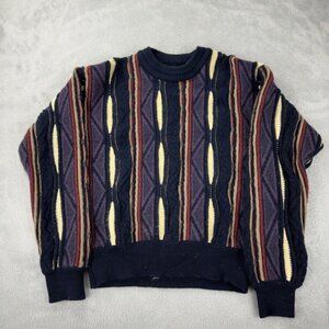Coogi Australia Knit Blue / Cream Knit Sweater Men’s Size M